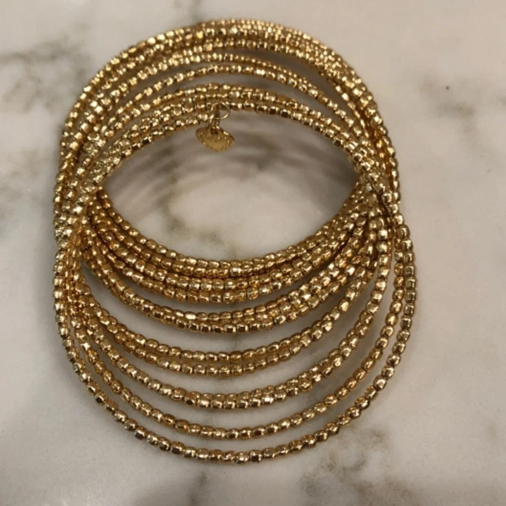 ⛱️🔥Stella & Dot Gold Bardot Spiral Coil Bracelet